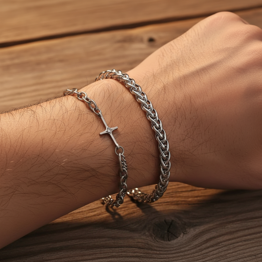 ASTRYX CROSS LINK BRACELET SET