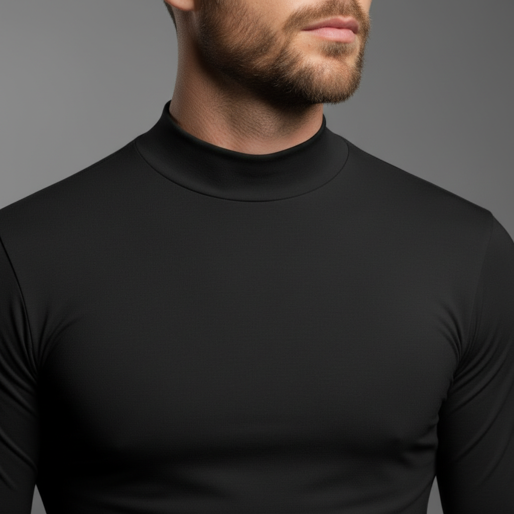 DRAKO | Base Mock Neck – Black