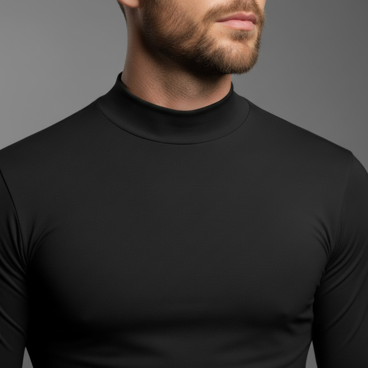 DRAKO | Base Mock Neck – Black