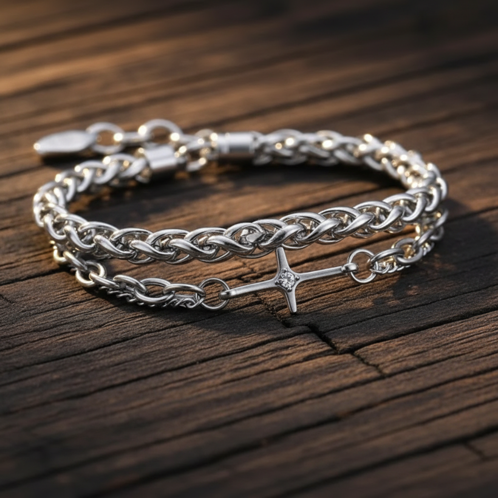 ASTRYX CROSS LINK BRACELET SET